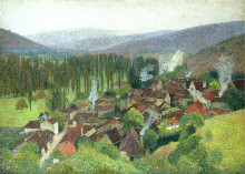 Репродукция картины "view of the terrasse de marquayrol, labastide du vert" художника "мартен анри"