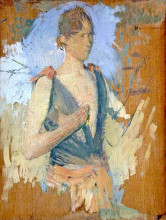 Картина "a young woman" художника "мартен анри"