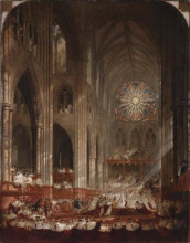 Копия картины "the coronation of queen victoria" художника "мартин джон"