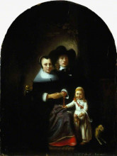 Репродукция картины "a dutch family group" художника "мас николас"