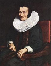 Копия картины "portrait of margaretha de geer, wife of jacob trip" художника "мас николас"