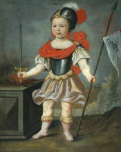 Картина "boy in fancy dress as a roman soldier" художника "мас николас"