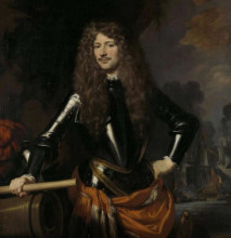 Репродукция картины "cornelis evertsen (1642 - 1706), lieutenant admiral of zeeland" художника "мас николас"