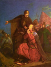 Репродукция картины "jagiello&#160;with witold" художника "матейко ян"