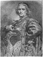 Репродукция картины "leszek i the white" художника "матейко ян"