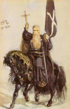 Репродукция картины "peter the hermit" художника "матейко ян"
