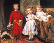 Картина "portrait of&#160;three&#160;children" художника "матейко ян"