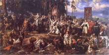 Репродукция картины "battle of&#160;raclawice" художника "матейко ян"
