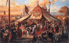 Репродукция картины "the republic at zenith of power golden liberty election a d 1573" художника "матейко ян"