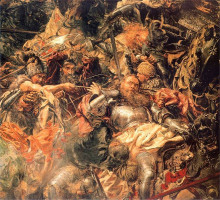 Картина "battle of&#160;grunwald (detail)" художника "матейко ян"