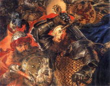 Картина "battle of&#160;grunwald (detail)" художника "матейко ян"