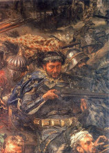 Репродукция картины "battle of&#160;grunwald (detail)" художника "матейко ян"