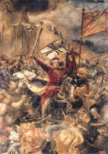 Репродукция картины "battle of&#160;grunwald, witold&#160; (detail)" художника "матейко ян"