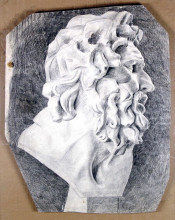 Репродукция картины "голова лаокоона в профиль" художника "машков илья"