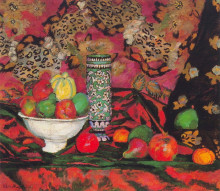 Копия картины "натюрморт с фруктами" художника "машков илья"