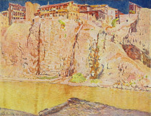 Копия картины "грузия. тифлис. река кура" художника "машков илья"