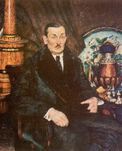 Копия картины "портрет а.б. шимановского" художника "машков илья"