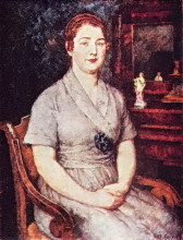 Репродукция картины "портрет жены художника марии ивановны машковой" художника "машков илья"