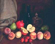 Репродукция картины "натюрморт &#39;фрукты&#39;" художника "машков илья"