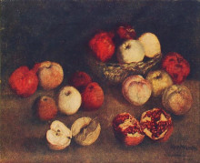 Копия картины "яблоки и гранаты" художника "машков илья"