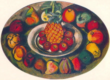 Картина "натюрморт с ананасом" художника "машков илья"