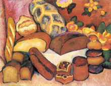 Репродукция картины "хлебы" художника "машков илья"