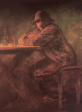 Репродукция картины "in the tavern" художника "меднянский ласло"