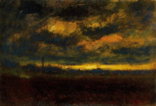 Картина "in the outskirt of the city" художника "меднянский ласло"