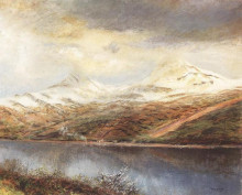 Копия картины "mountain landscape with lake" художника "меднянский ласло"