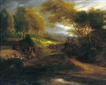 Картина "cavalry engagement in a gorge" художника "мейлен адам франс ван дер"