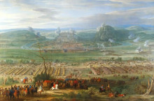 Картина "le si&#232;ge de besan&#231;on 1674 - peintre attitr&#233; de louis xiv" художника "мейлен адам франс ван дер"