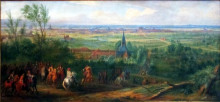 Репродукция картины "le si&#232;ge de lille en 1667" художника "мейлен адам франс ван дер"