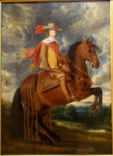 Копия картины "equestrian portrait of cardinal infante ferdinand of austria" художника "мейлен адам франс ван дер"
