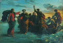 Репродукция картины "cristo sobre as ondas" художника "мейреллис виктор"