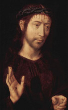Репродукция картины "христос коронованный терновым венцом" художника "мемлинг ганс"