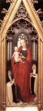 Картина "рака св. урсулы: богородица с младенцем" художника "мемлинг ганс"