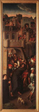 Копия картины "алтарь страстей (триптих гревераде), левое крыло" художника "мемлинг ганс"