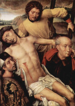 Копия картины "снятие со креста (левое крыло диптиха)" художника "мемлинг ганс"