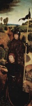 Репродукция картины "молящийся донатор со св. вильямом малевалом" художника "мемлинг ганс"