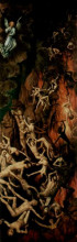 Картина "страшный суд (правое крыло триптиха: изгнание грешников в ад)" художника "мемлинг ганс"