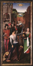 Репродукция картины "алтарь св. иоанна (левое крыло)" художника "мемлинг ганс"