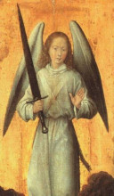 Копия картины "архангел михаил" художника "мемлинг ганс"