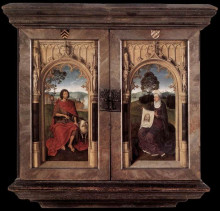 Репродукция картины "триптих яна флоренса (с закрытыми створками)" художника "мемлинг ганс"