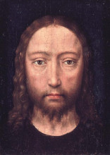 Репродукция картины "голова христа" художника "мемлинг ганс"