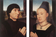 Копия картины "портрет виллема мореля и его жены" художника "мемлинг ганс"