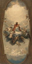 Копия картины "saint eusebius carried to heaven" художника "менгс антон рафаэль"