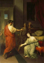 Репродукция картины "octavius caesar (later the emperor augustus), and cleopatra" художника "менгс антон рафаэль"