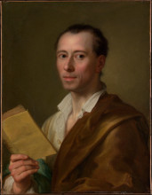 Копия картины "johann joachim winckelmann" художника "менгс антон рафаэль"