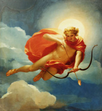 Репродукция картины "helios as a personification of midday" художника "менгс антон рафаэль"