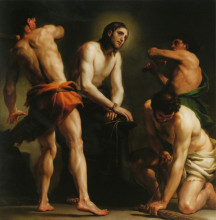 Копия картины "the flagellation of christ" художника "менгс антон рафаэль"